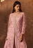 Pink embroidered palazzo suit  15079C